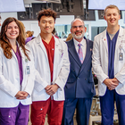 Marc B. Hahn with KCU osteopathic medical students